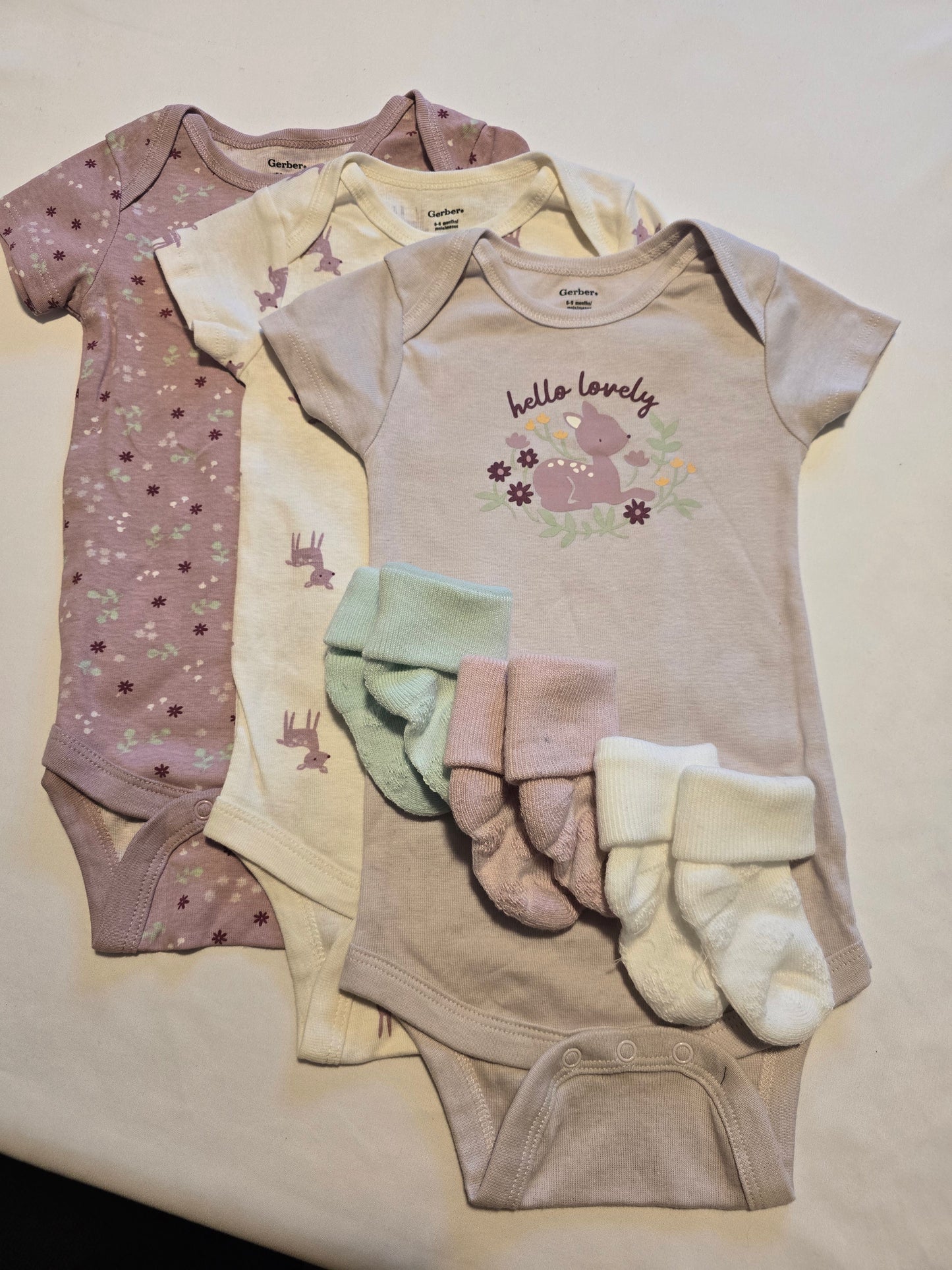 Hello Lovely Cupcake Onesie Set