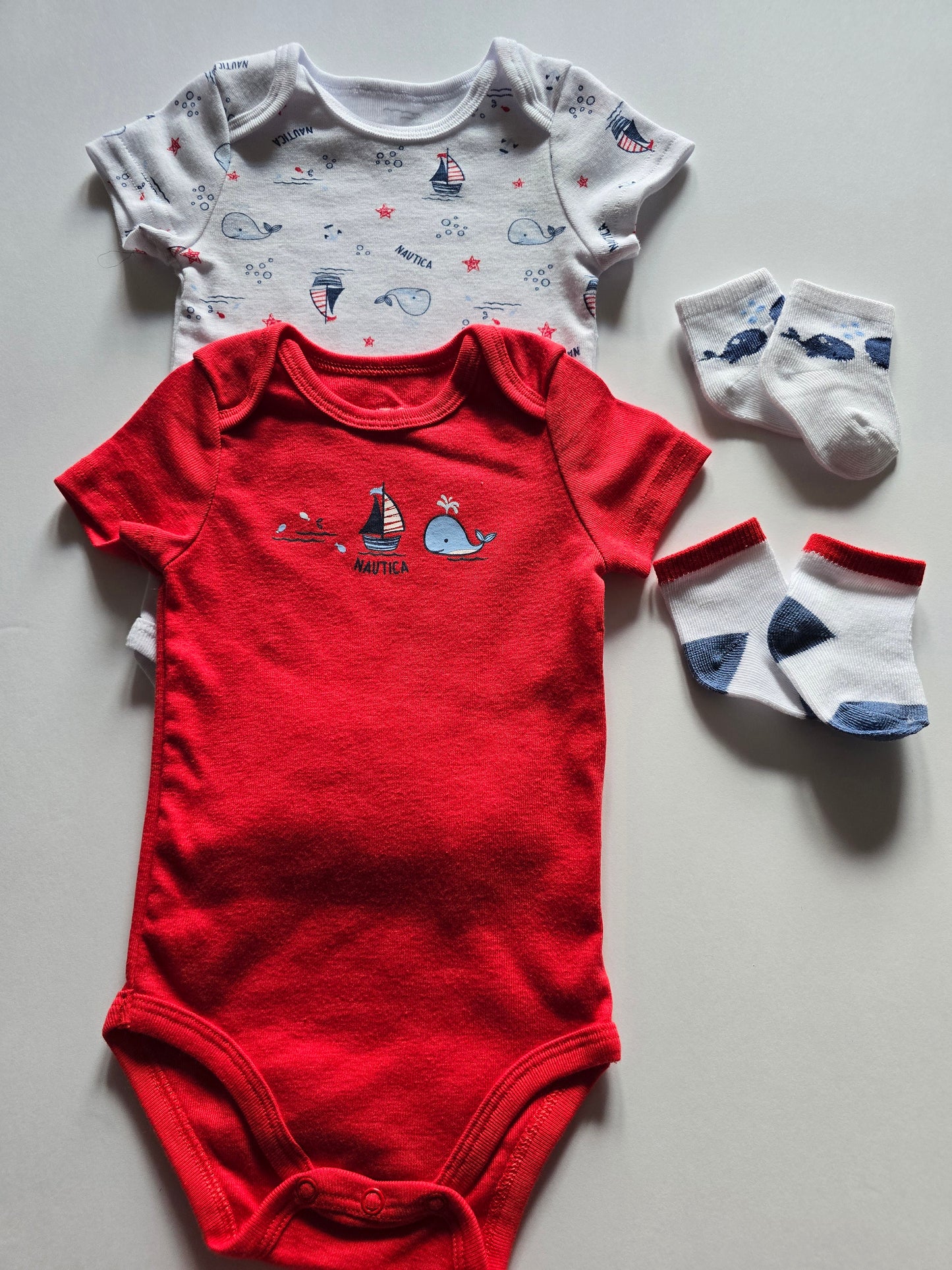 Nautical Onesie Cupcake Set